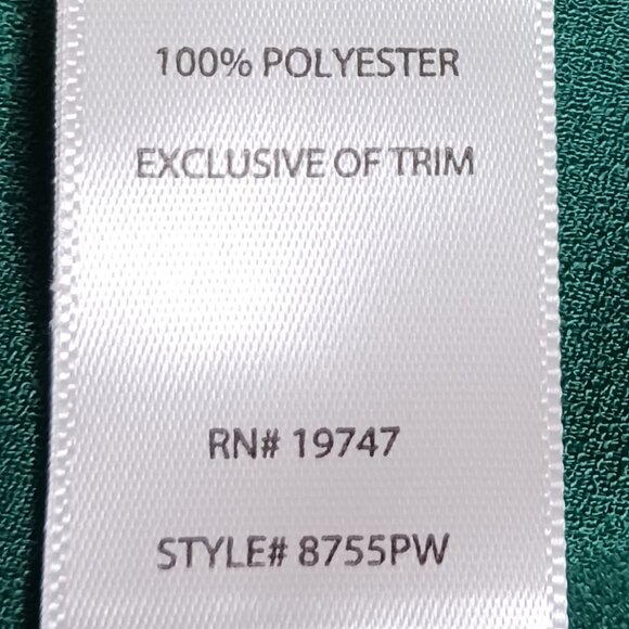 The Pioneer Woman's Ruffle Collar Lace Trim Blouse Green Size M (8-10) - Picture 5 of 10